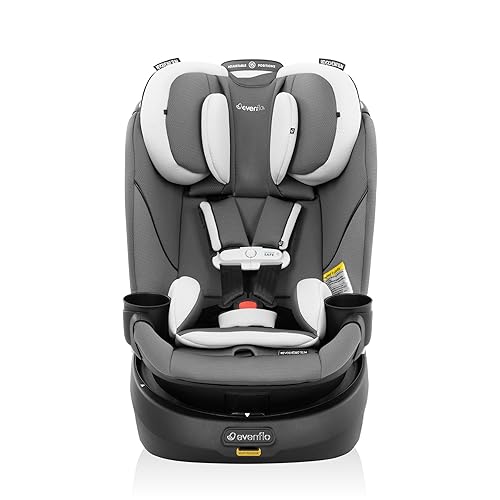 Miniatura 4 de Evenflo Gold Revolve360 Slim - Asiento giratorio 2 en 1 para automóvil con SensorSafe (gris perla)