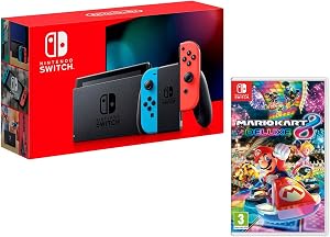 Nintendo Switch Consola 32Gb Azul/Rojo Neón + Mario Kart 8 Deluxe