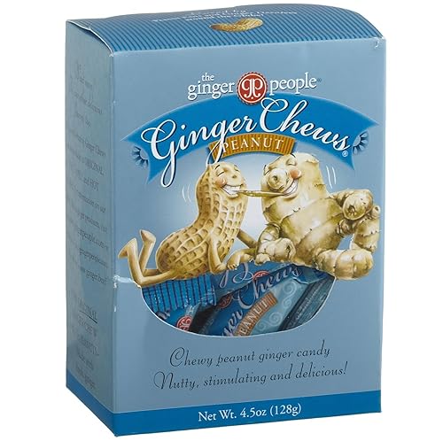 Vista 10 de The Ginger People Gin Gins - Caramelos masticables de jengibre, sabor original, 4.5 onzas (paquete de 12)