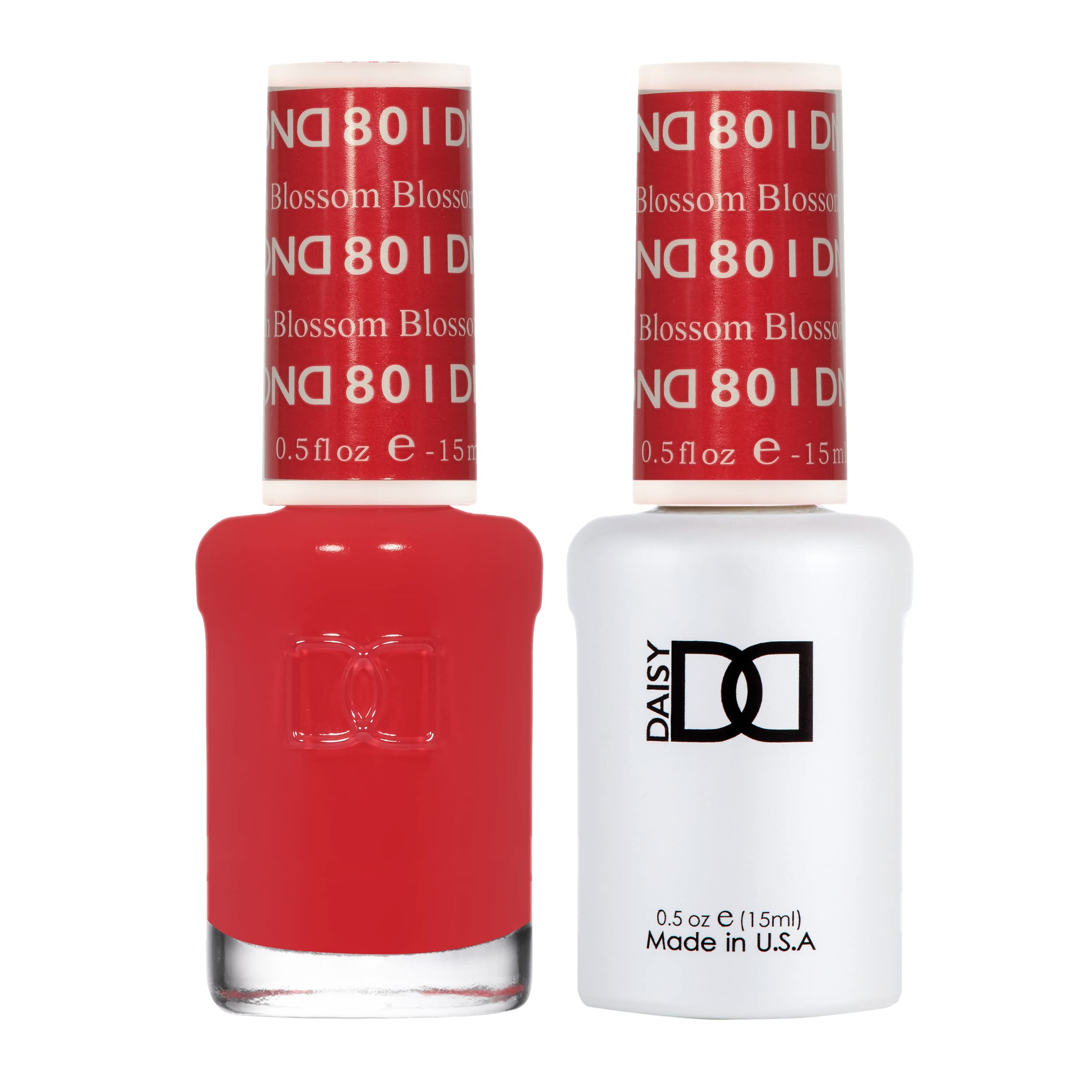DND Gel Polish Set, Red Collection, UV/LED GelPolish and Air Dry Nail Lacquer, Matching Chip-Free Polish Duo, 0.5 Fl Oz Each