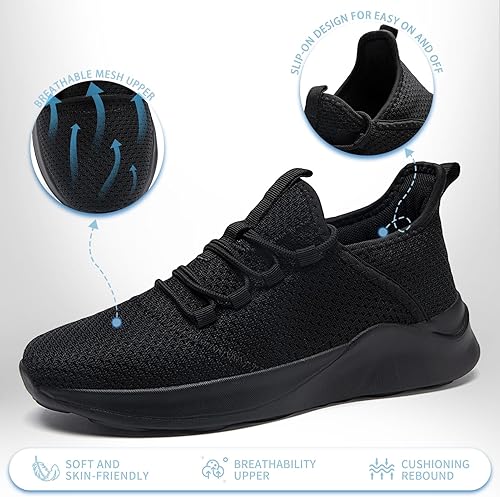 Miniatura 2 de Tenis para hombre, ligeros, transpirables, para correr, entrenamiento, antideslizantes, a la moda, para caminar, trabajar, viajar