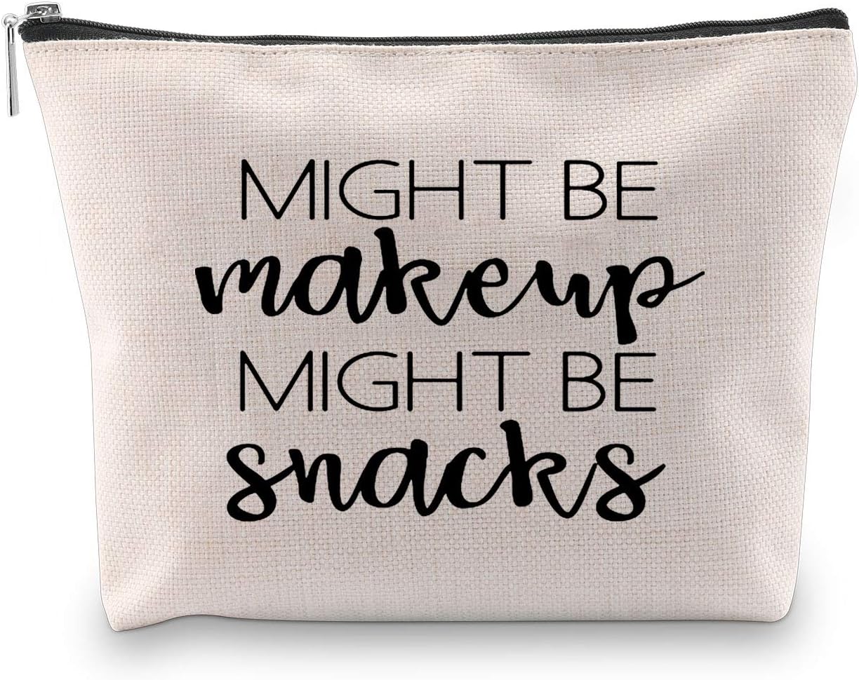 Novelty Cosmetic Bag Might Be Makeup Might Be Snacks Gift for Girls