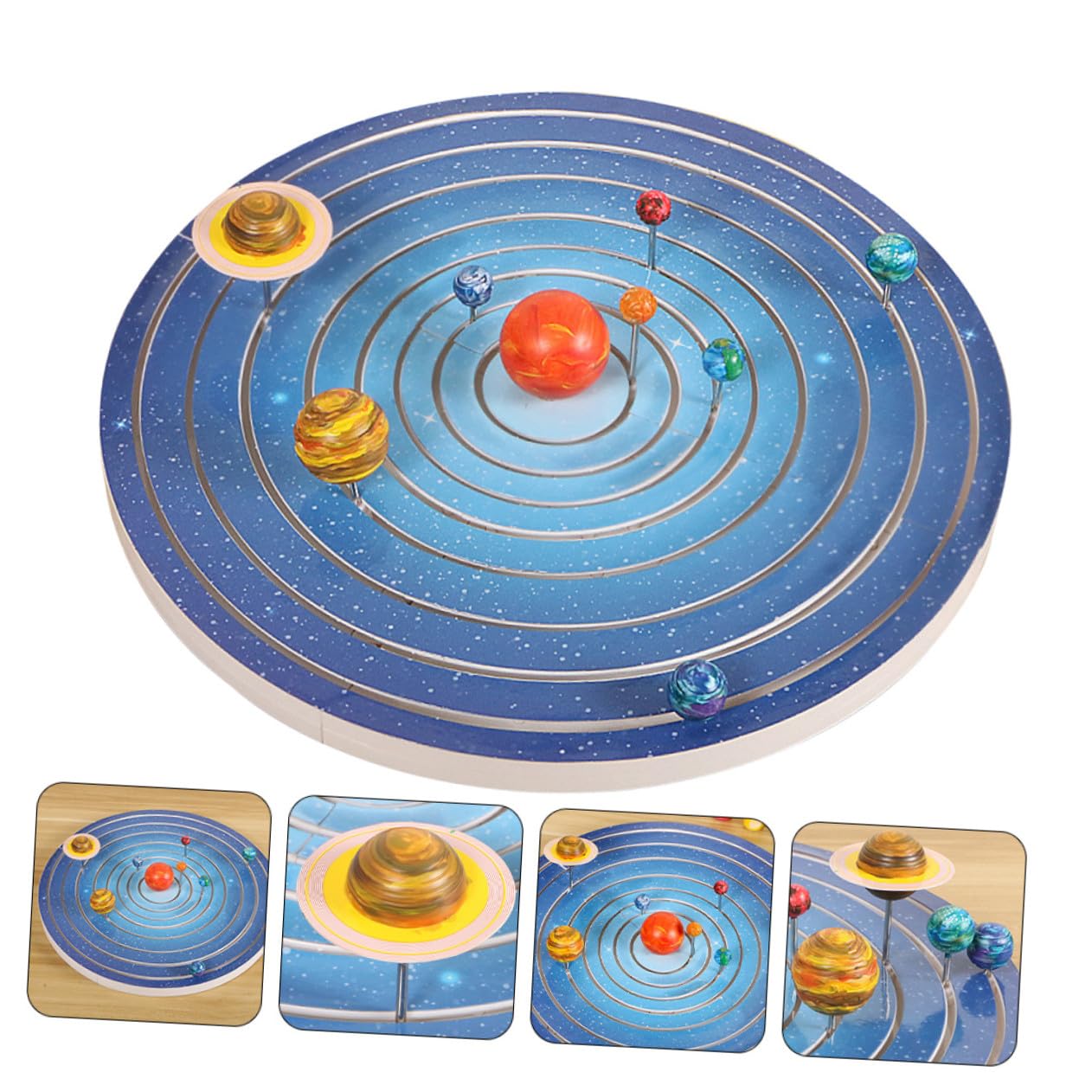 GALPADA Juego de Modelos de Planetas del Sistema Solar para Niños, Rompecabezas DIY de Plástico Superficie Lisa para Proyectos Artísticos y Educativos Infantiles