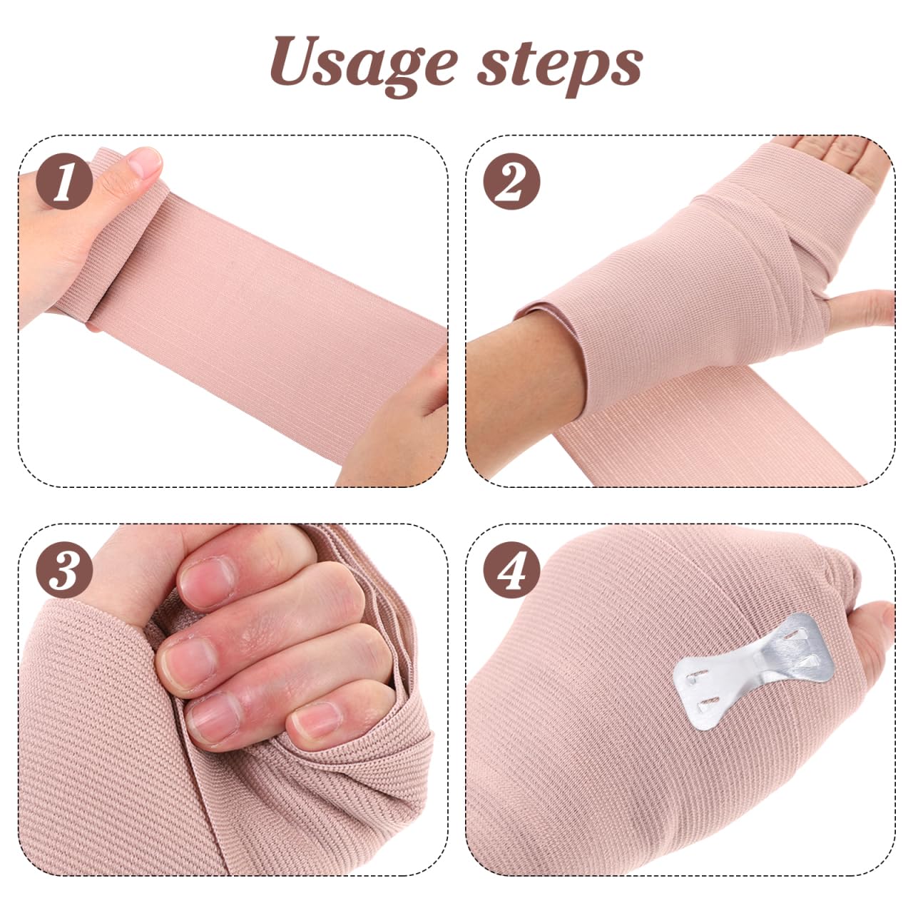 Elastic Compression Bandage Premium Quality Set Of 4 With 4 - View #4