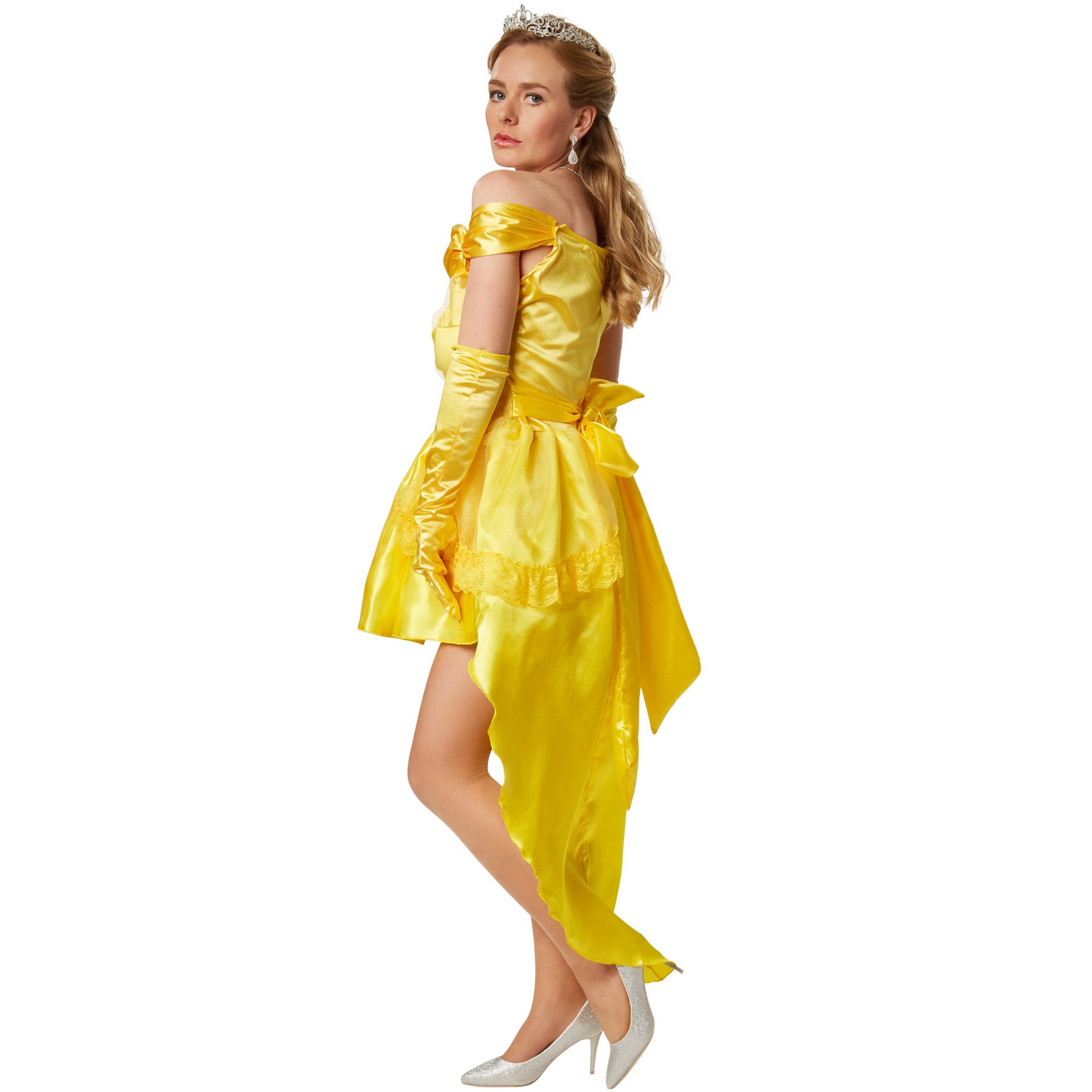 dressforfun Costume da donna Sexy Principessa Belle | Sensuale abito high-low con spalline | Integrata sottogonna con tulle (S | No. 301868)