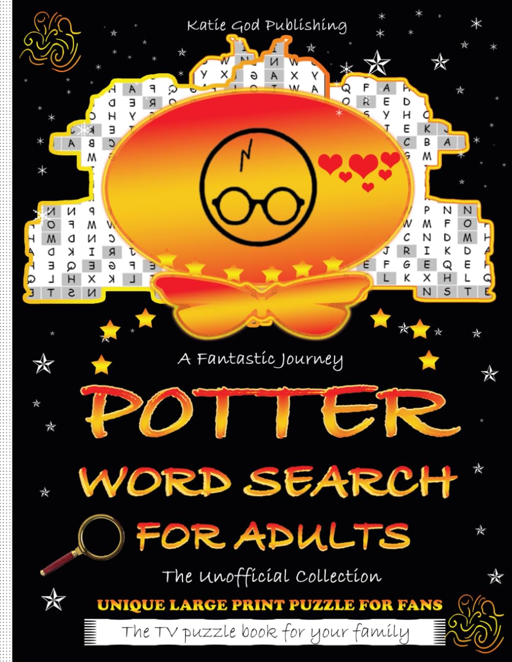 P0TTER WORD SEARCH FOR ADULTS: Unofficial Collection - Rich Fantasy World & Thrilling Journey - Magic, Wizards, Mystery, Supernatural Puzzle Book for ... - Large Print, Eye Strain Relief - Ideal Gift