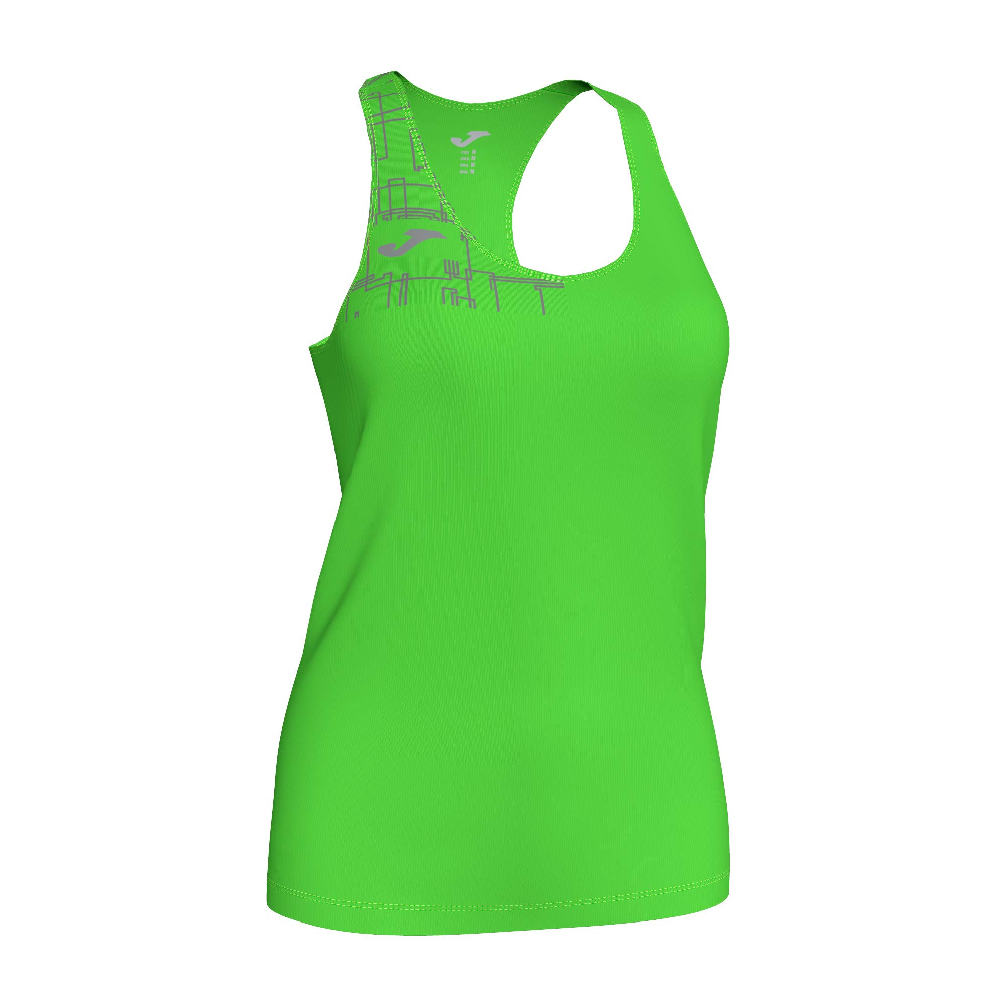 Joma Elite VIII Women's T-Shirt, Womens, T-Shirt, 901260, Fluorescent Green, XL