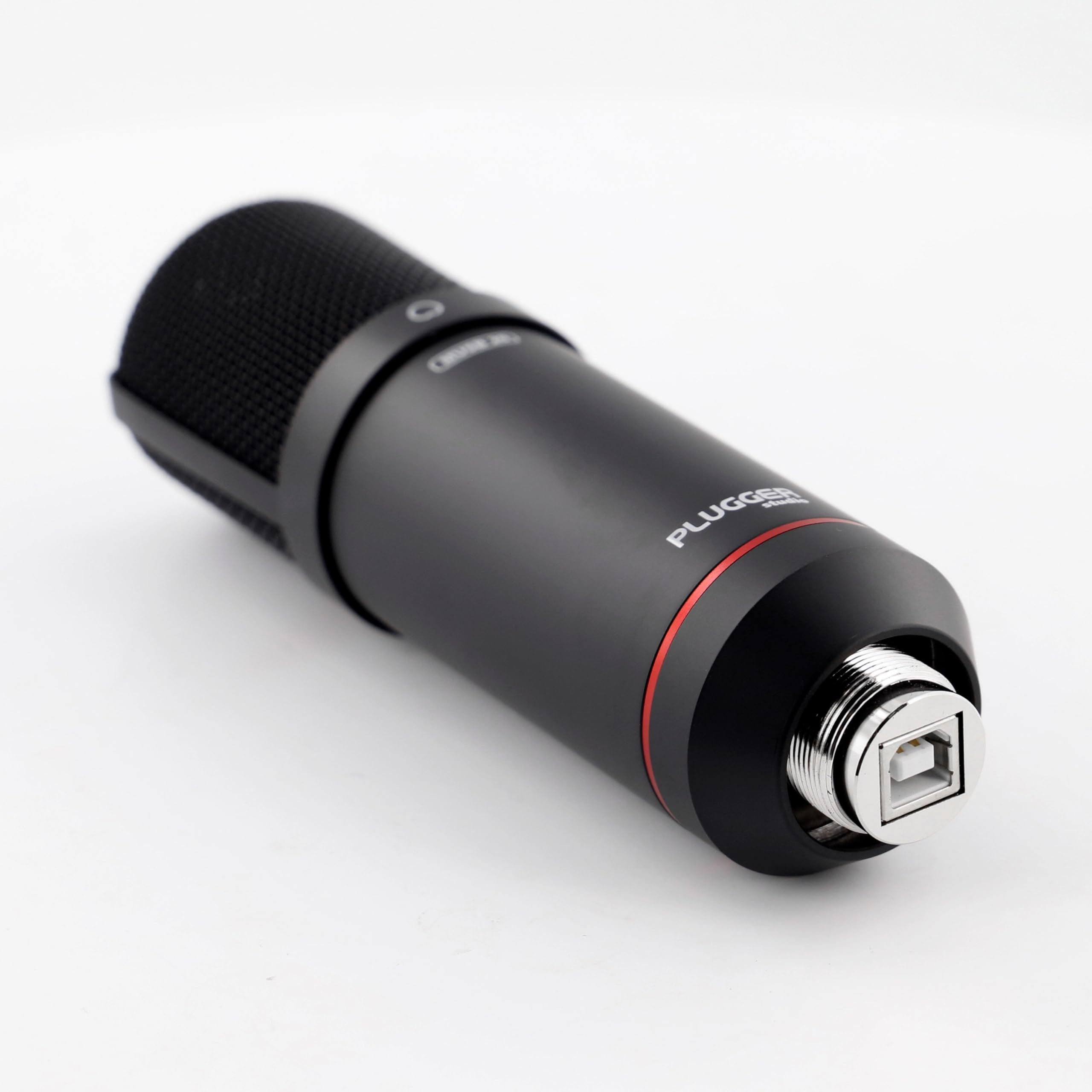 Plugger Microphone condensateur USB professionnel MUSB 20 Cardioïde Noir. Streaming, Podcast, Gaming, Enregistrement voix pour PC Windows et Mac. Trépied, pince et bonnette inclus. Plug & play.