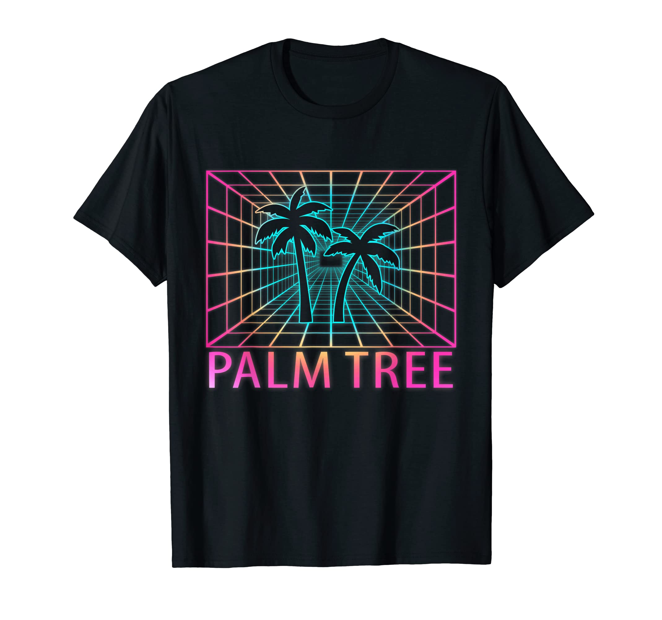 Retro Style Palm Tree TeesPalm Tree Retro Vacation Gift T-Shirt