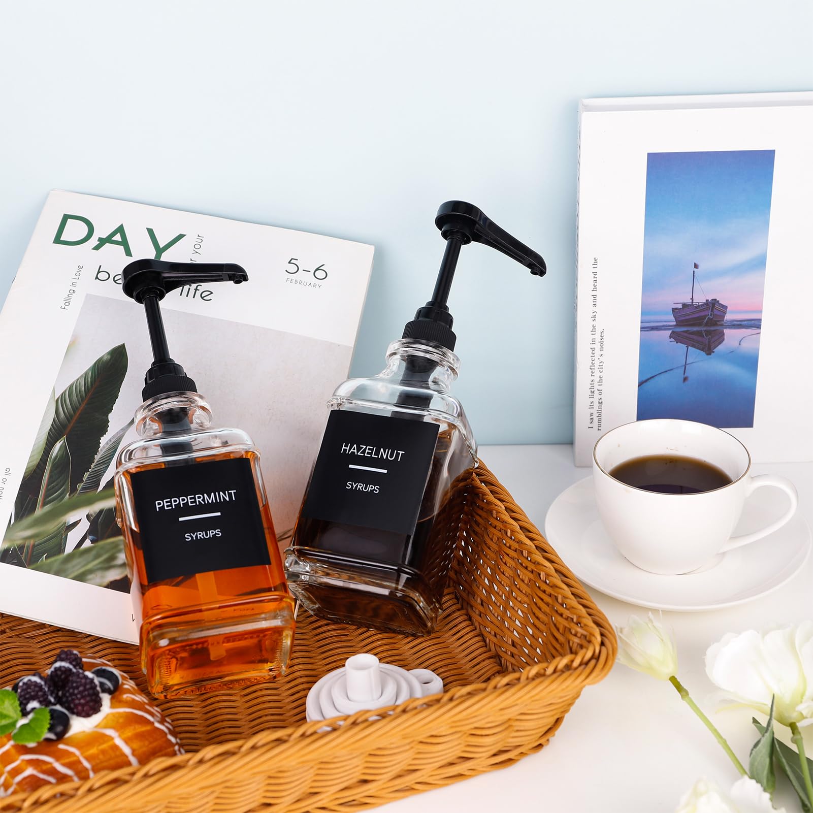 Amazon | Guiqulai コーヒーシロップディスペンサー 4個パック