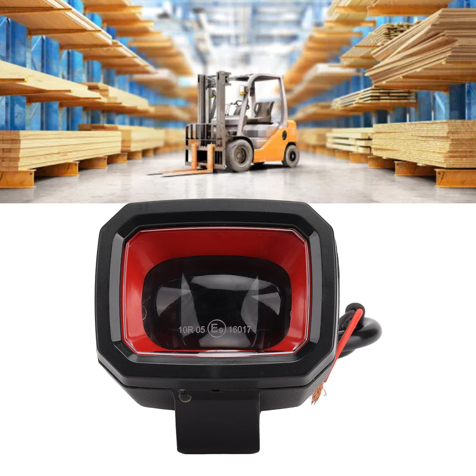 Natudeco DC 12V Forklift Light 6000K LED Safety Light Aluminium Alloy Forklift Warning Light LED Forklift Lamp for Forklift and Warehouse (Red)