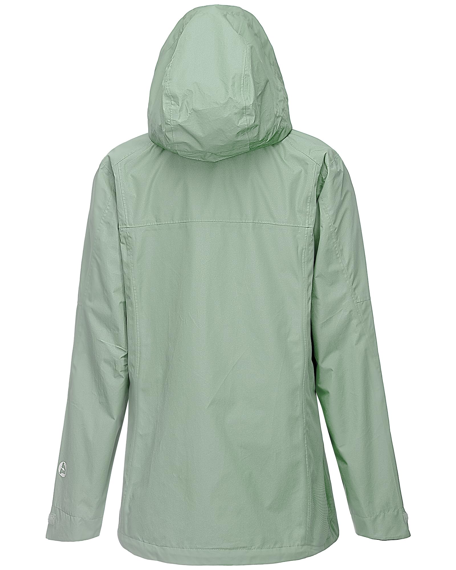 Outdoor Ventures Damen Regenjacke 10000MM Wasserdicht Leichte Gefüttert Packbar Sportjacke Funktionsjacke Atmungsaktiv Fahrrad Jacke mit Kapuze