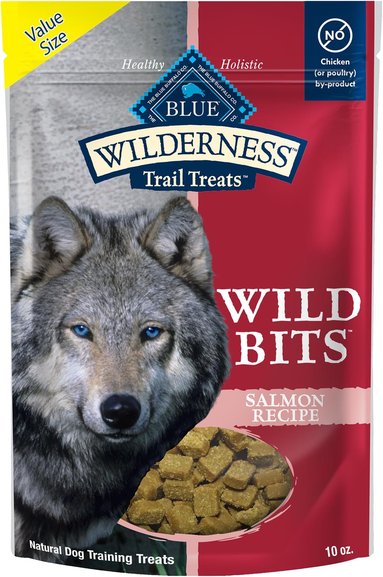 Blue Buffalo Wilderness Trail Treats Wild Bits Training Treats for Dogs, Grain-free Dog Treats, Salmon Recipe, 10-oz. Bag