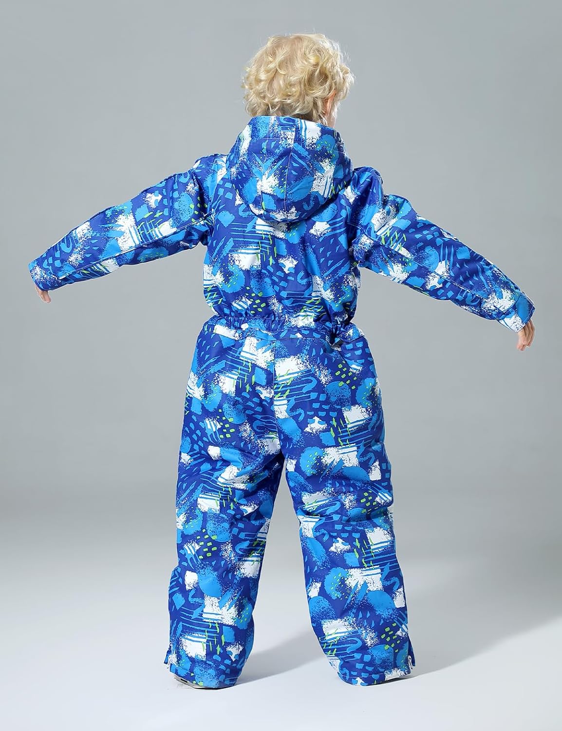 DOOK SNOW Boy and Girl's One-piece ski suit Winter Warm Snowsuits Kids Toddler Waterproof Outdoor Ski Suit Ski suit for kids - Image 9