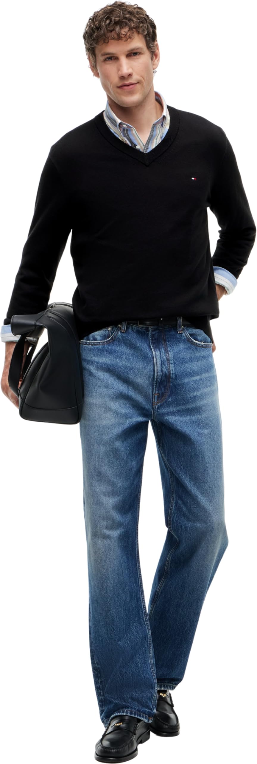 Tommy Hilfiger PIMA ORG CTN Cashmere V Neck