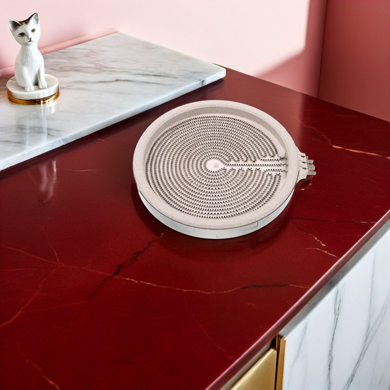 SHINEOFI Elemento Riscaldante per Piano Cottura Elettrico 20 CM Bobina di Ricambio Piastra Riscaldante per Cucina Elettrica Sostituzione Bruciatore per Uso Domestico e Ufficio