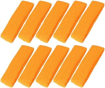 Mallofusa 10 PCS Sports Basketball HeadbandSweatband Head Sweat BandBrace Gift Party الأنشطة الخارجية
