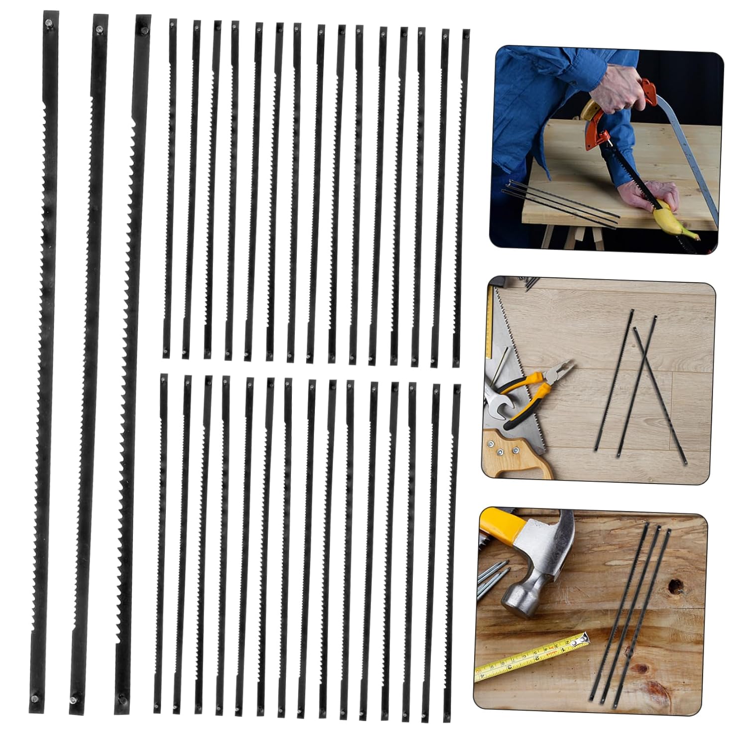 36pcs Saw Blade Assortment Pin End Scroll Saw Blades for Hobby Metal Cutting Replacement for Scroll
