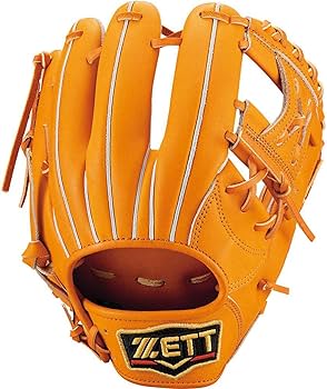 ZETT 軟式グローブ オレンジとバット ZETT (ゼット) 軟式グローブ オレンジ オールラウンド用 少年用