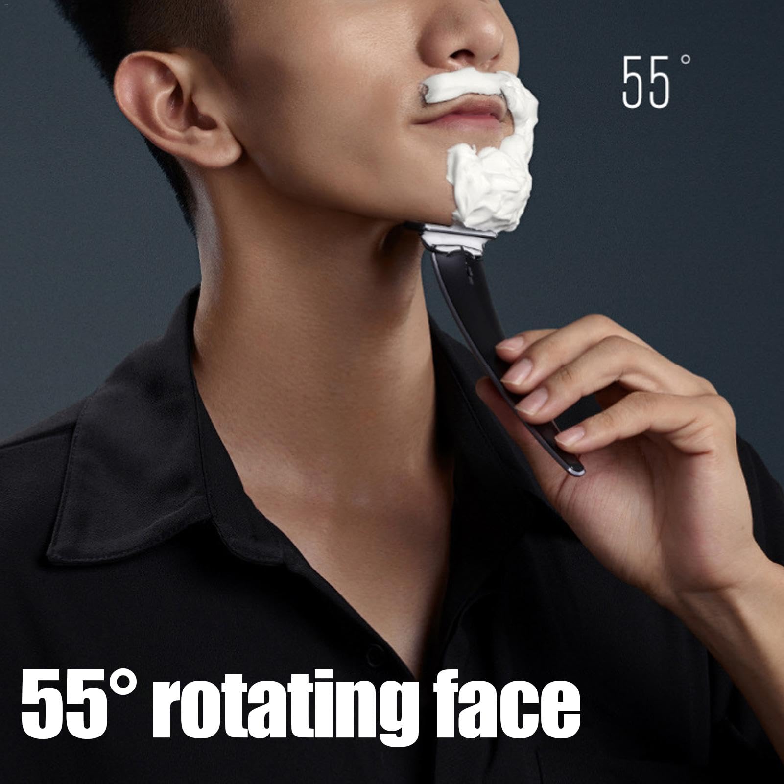 Rasoir manuel pour homme | Kit de rasage manuel | Rasoir manuel portable