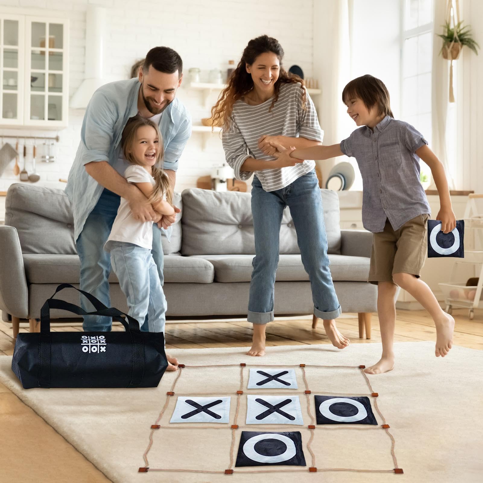SPAN -SABEL Gioco di lancio – Giant Yard Party Toy, Interactive Lawn Target Kit | Social Group Activity Fun Toss Set, tagliere da gioco durevole con tasche per campeggio giardino spiaggia prato