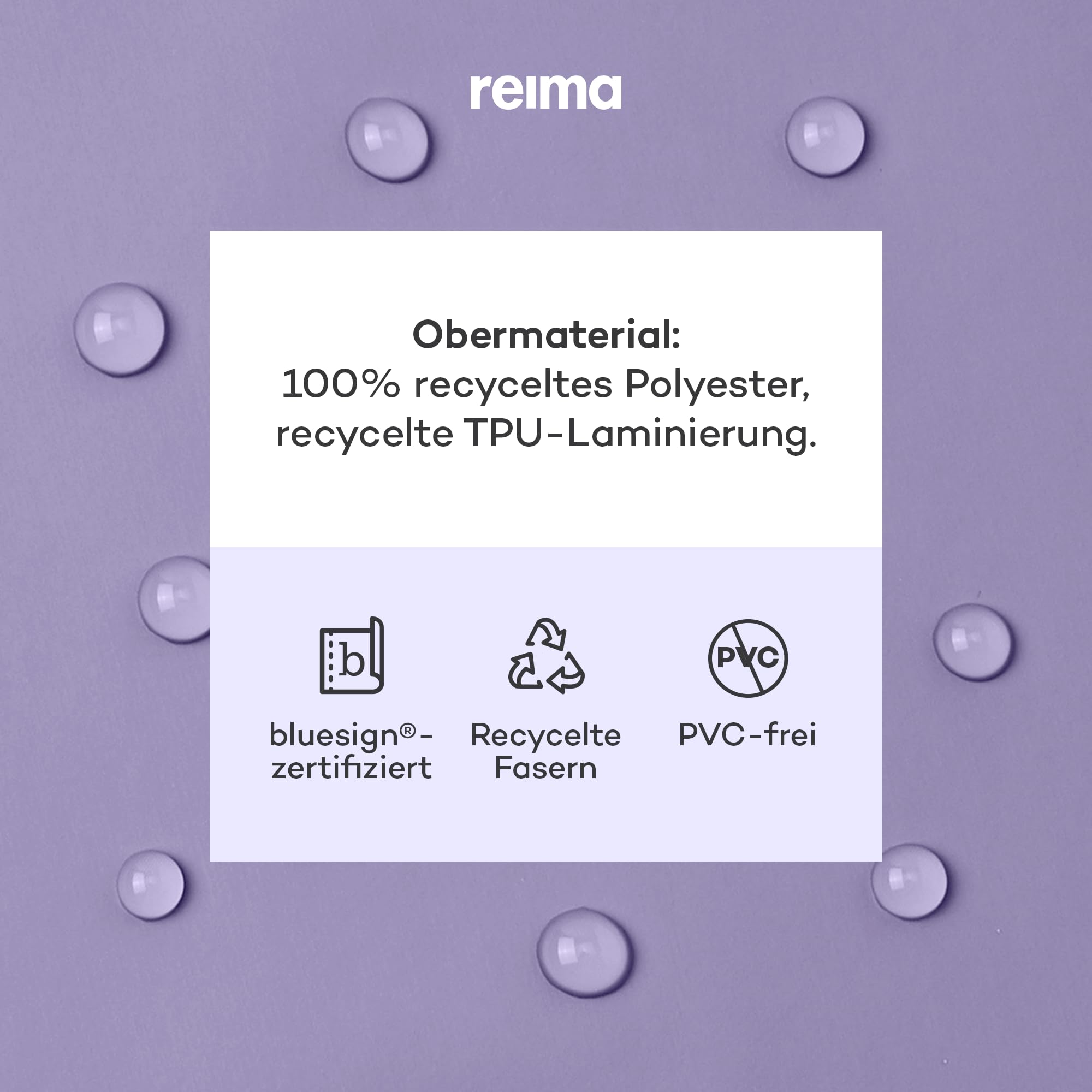 Reima - Kaura ReimaTec wasserdichte Regenhose für Kinder - Leichte, atmungsaktive Regenkleidung für Kinder, winddichtes, strapazierfähiges Material, Verstellbarer Bund - Blooming Lilac, 98