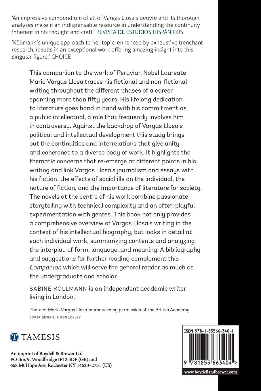 A Companion to Mario Vargas Llosa: 331 (Monografías A)