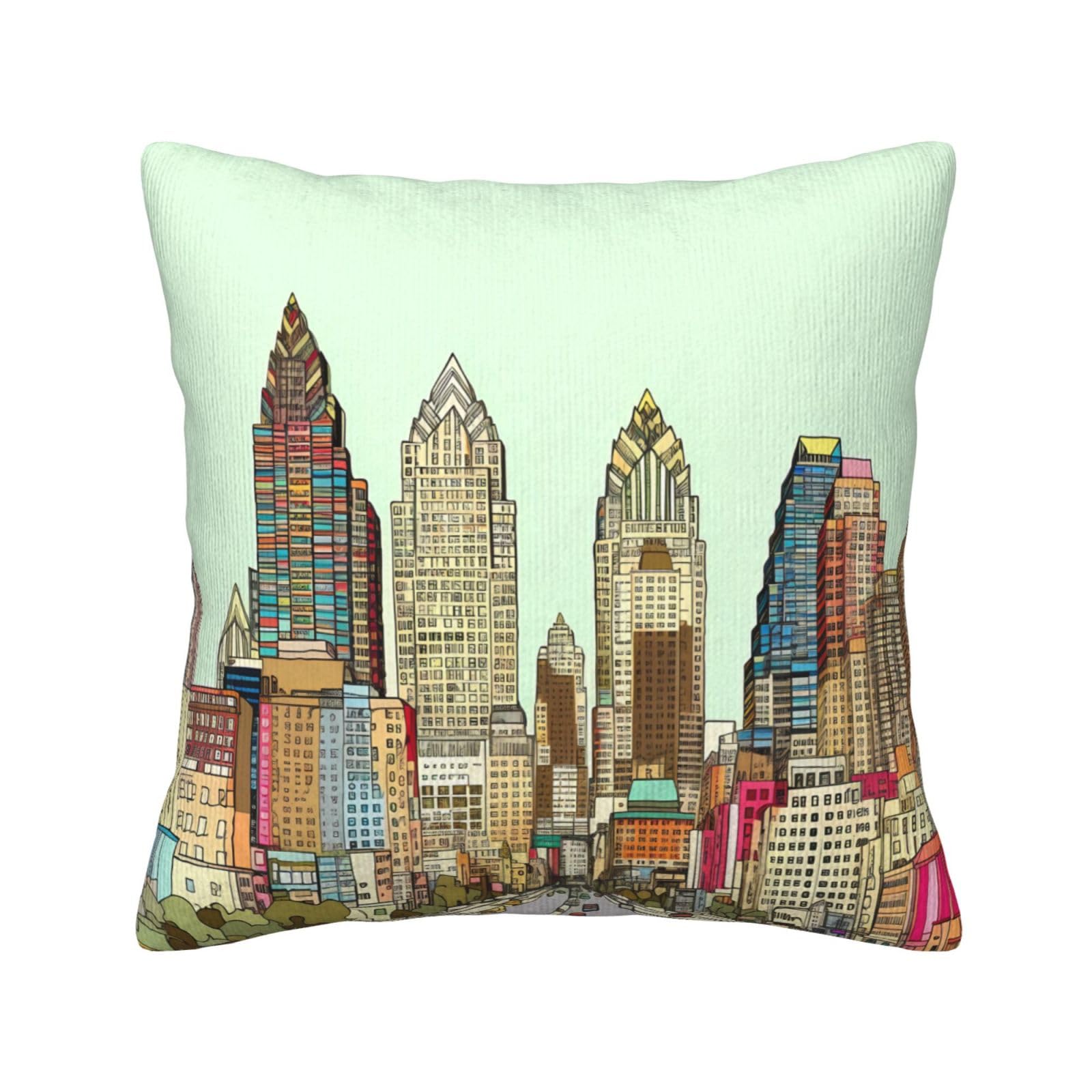 Housse de coussin Austin Texas velours côtelé doux haute qualité