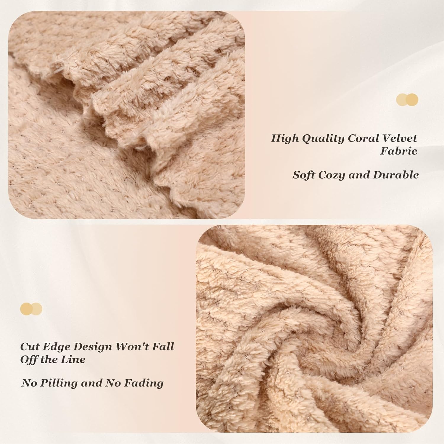 Buryeah 8 Pcs Fleece Throw Blanket Thank You Gift Inspirational Soft Coral Throw Blankets Decorative Fuzzy Lightweight Coral Blanket for Bed Couch Office Sofa Women Men, 39'' x 59'', 8 Colors