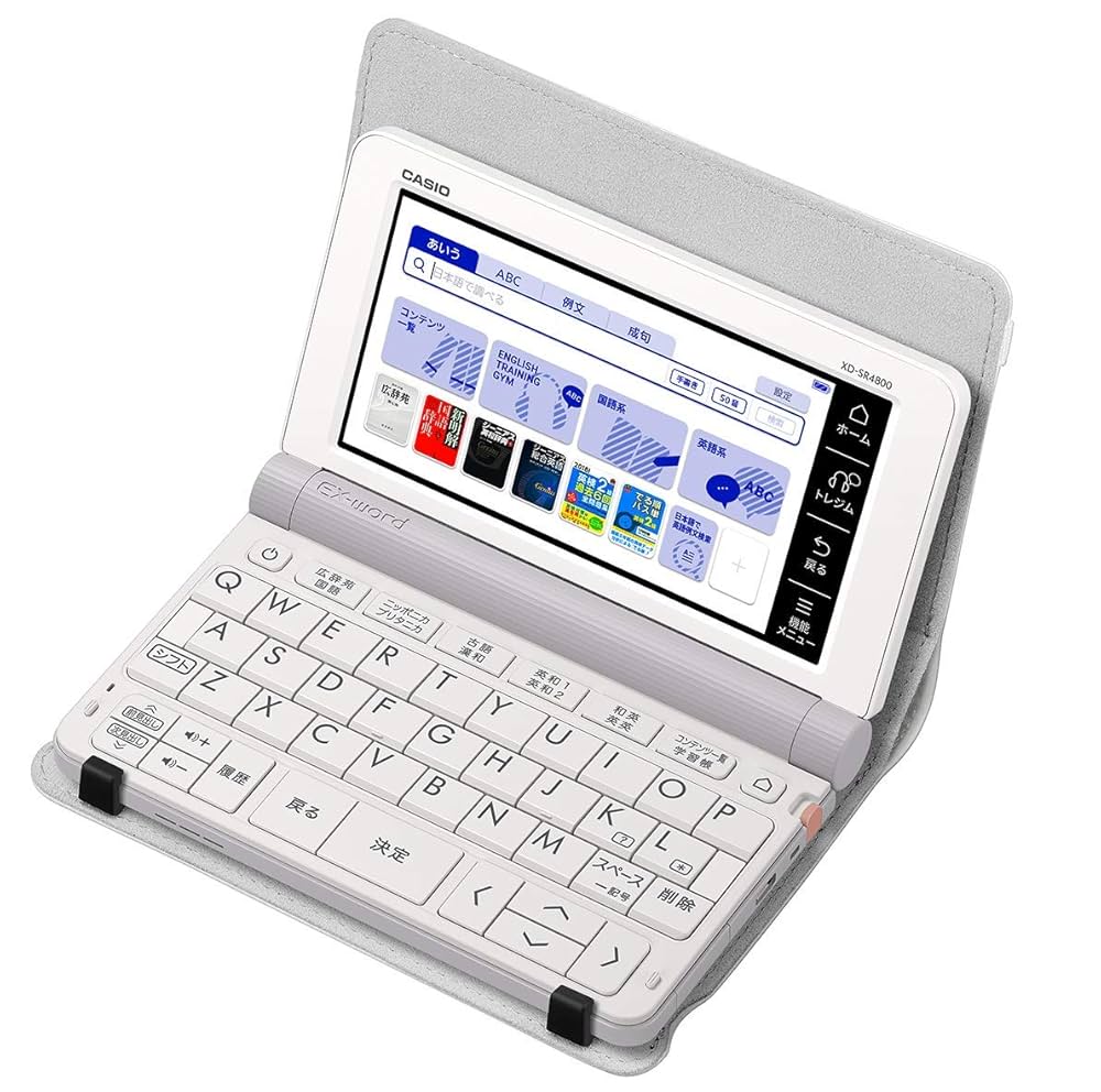 カシオCASIO 電子辞書 word Brain 白色　ケース　タッチペン付き カシオCASIO 電子辞書 word Brain 白色 ケース タッチペン付き