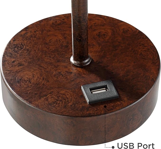 Juego de 2 Lámparas de Mesa USB 46 cm Bronce miniatura 5
