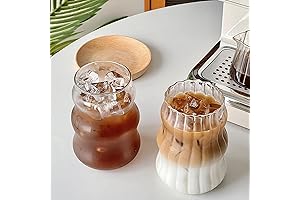 Ribbed Iced Coffee Glasses: Elevate Your Sipping Experience