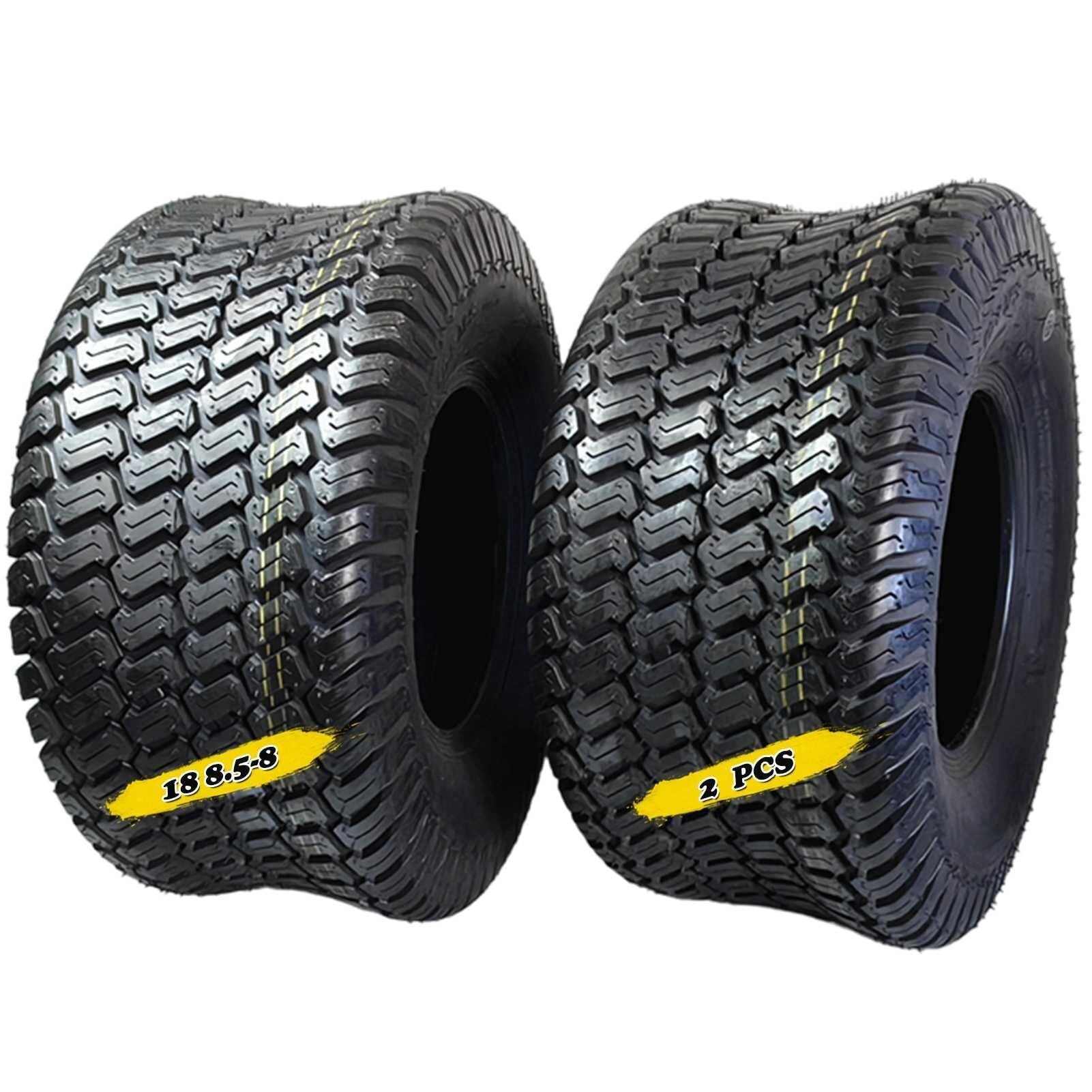 2pcs 18x8.50-8 Pneumatici Tubeless e Resistenti Alle Forature per Trattorini Tagliaerba, Trattorini da Giardino e Golf Cart