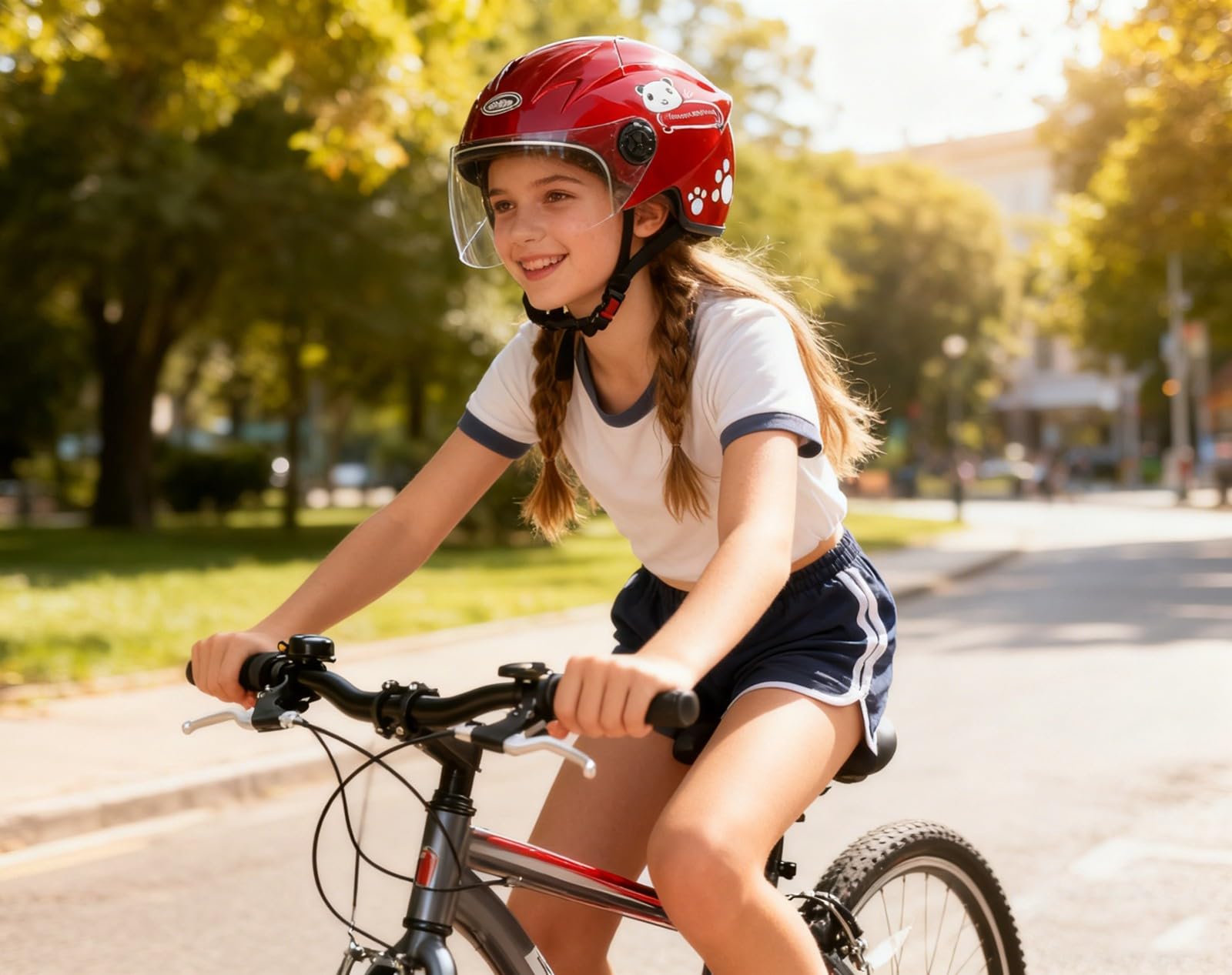 Casco Integrale Da Moto Per Bambini,Omologato ECE,Casco Per Scooter Elettrico, Motocross, ATV, Dirt Bike,Go-Kart,4 Ruote, Fuoristrada, Casco Da Moto Per Bambini Dai 3 Ai 12 Anni 6,XL/{53~54cm}