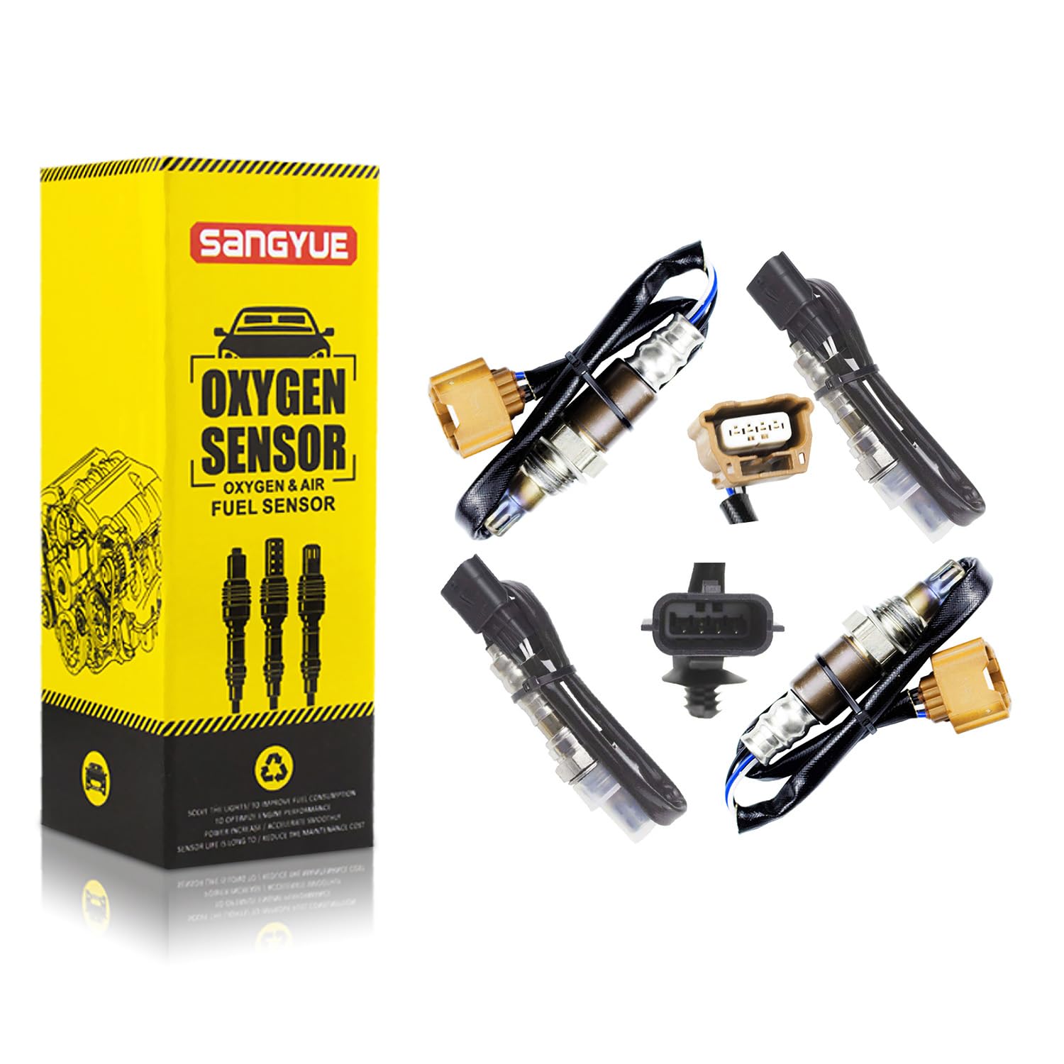 Frontier フロンティア D40 O2センサー ３本セット Amazon.com: Sangyue 4PCS Oxygen O2 Sensor 1 & 2 | for 2013-2015