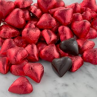 Lake Champlain Bulk Organic Dark Chocolate Hearts, 155 Pieces, 3 Pounds