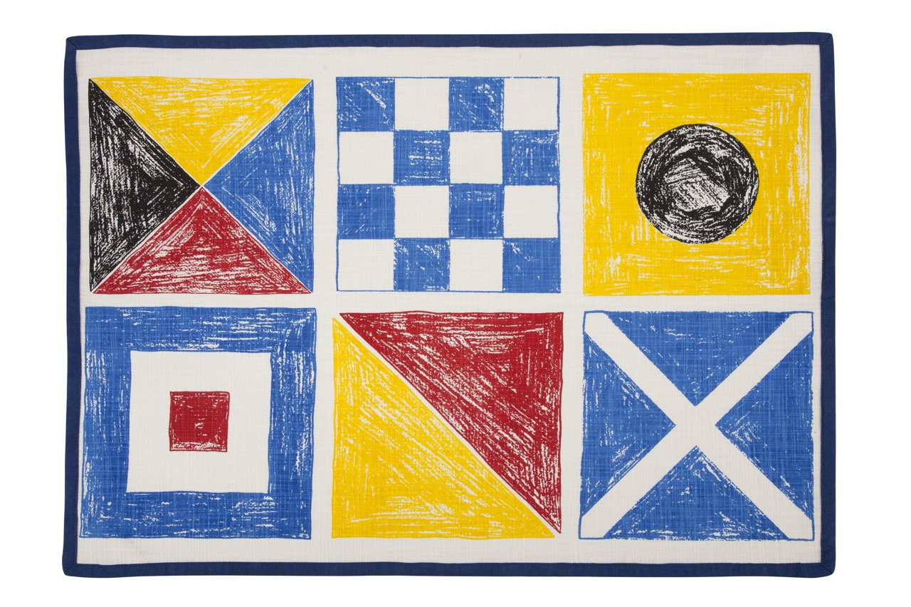 thomaspaul Flags Sketch Tea Towel, 20 by 28"