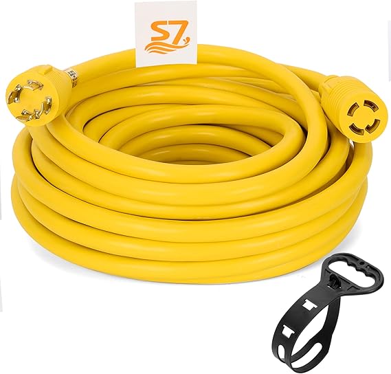 Industrial 25 ft 30 Amps 10AWG Wire Up to 7500 Watts 125V/250V AC
