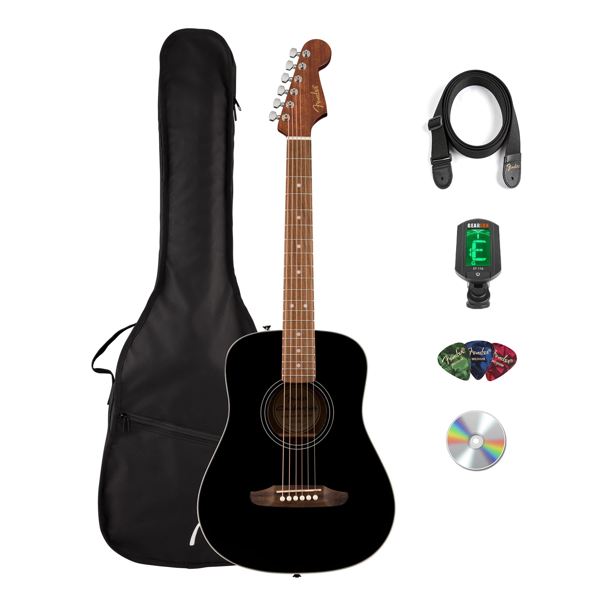 Amazon | Fender FA-15 3/4-Scale Kids Steel String Acoustic Guitar