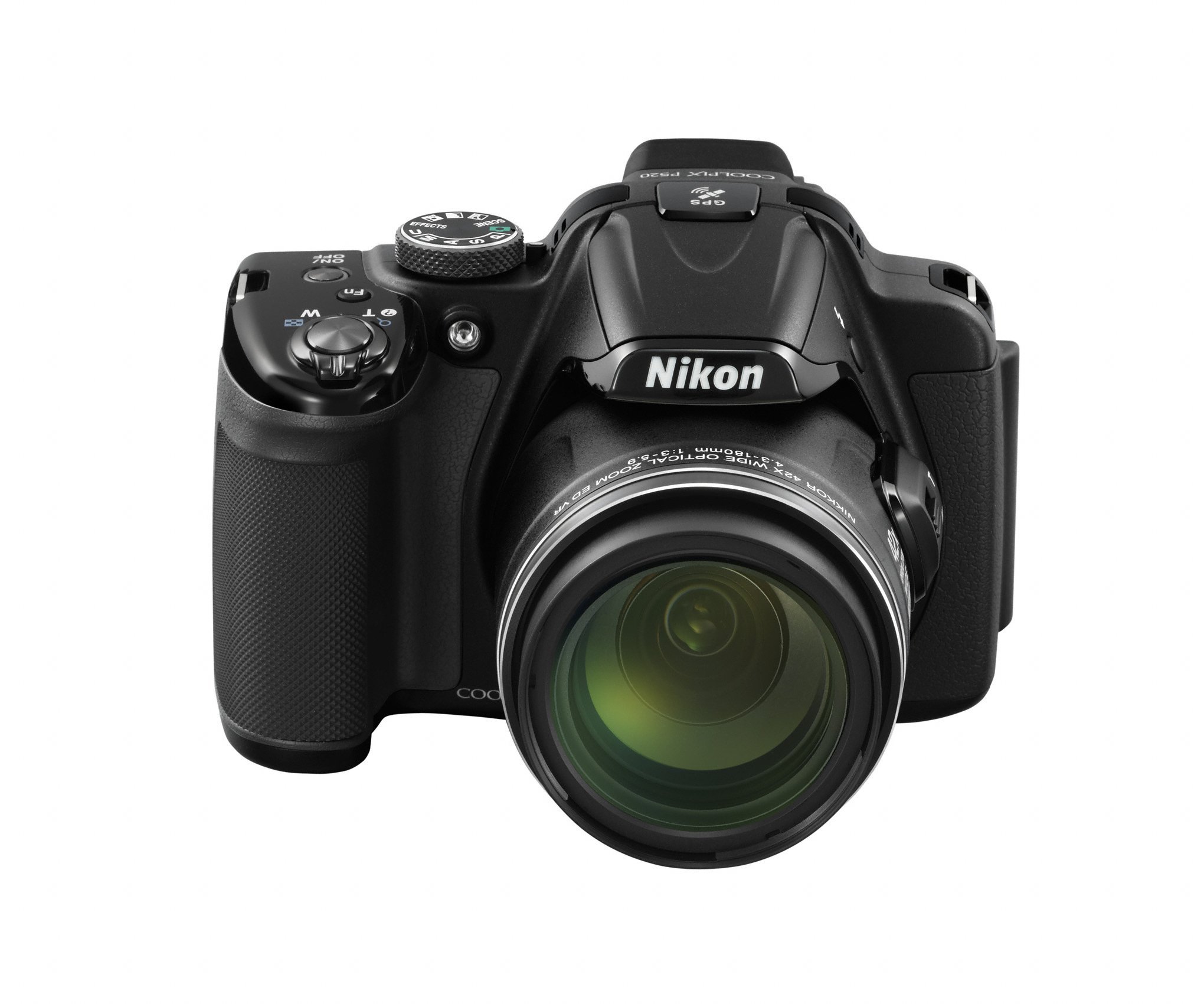 Nikon Coolpix P520 Camera - Black (18.1MP, 42xZoom, 24mm Wide Lens