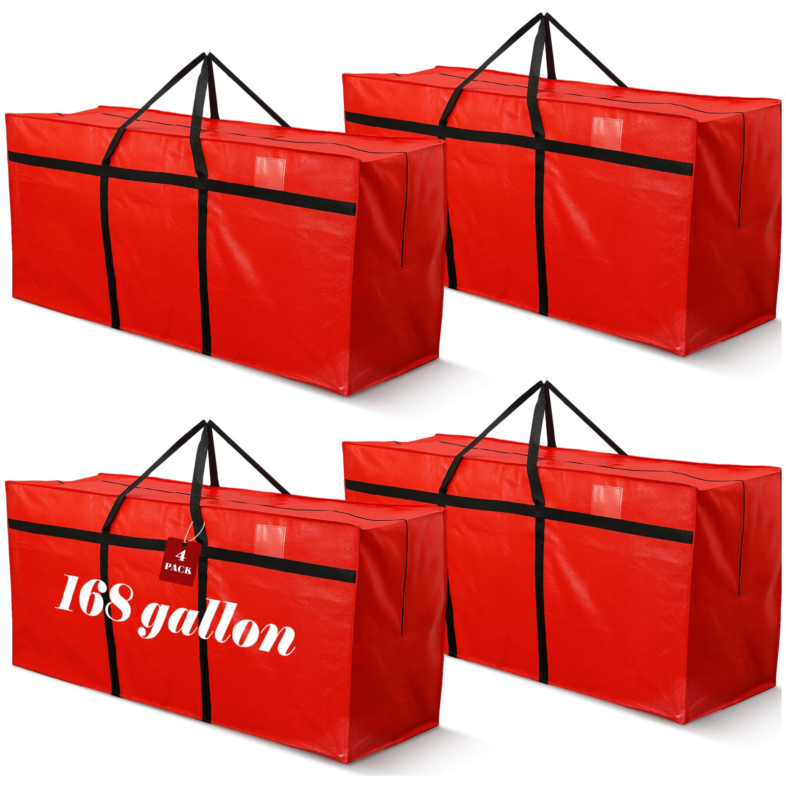 Windyun 4 Pcs 168 Gallon Extra Large Moving Bags XXL Heavy Duty Storage Bag