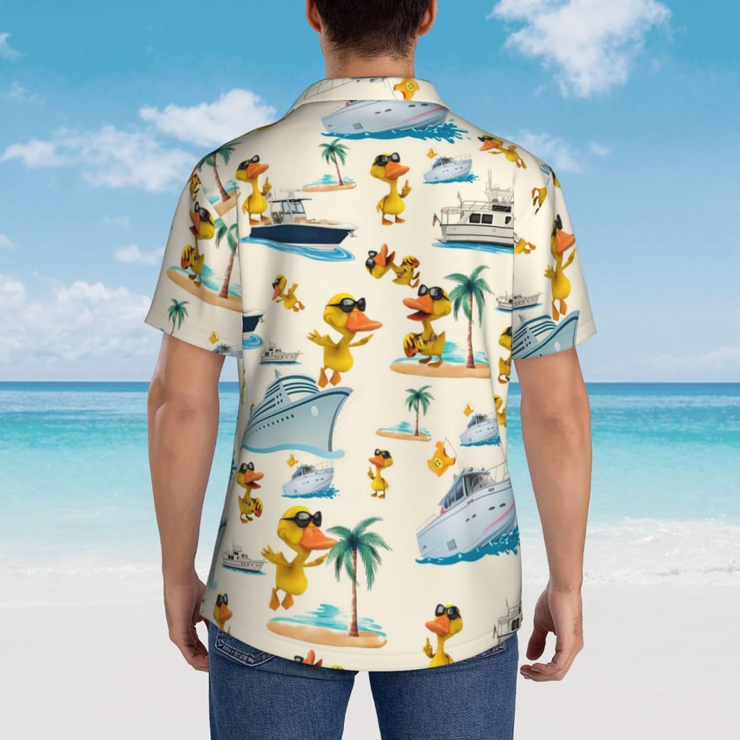 Western Cowboy Hawaiian Shirts and Shorts Set for Men - Funny 1-S - Image 6