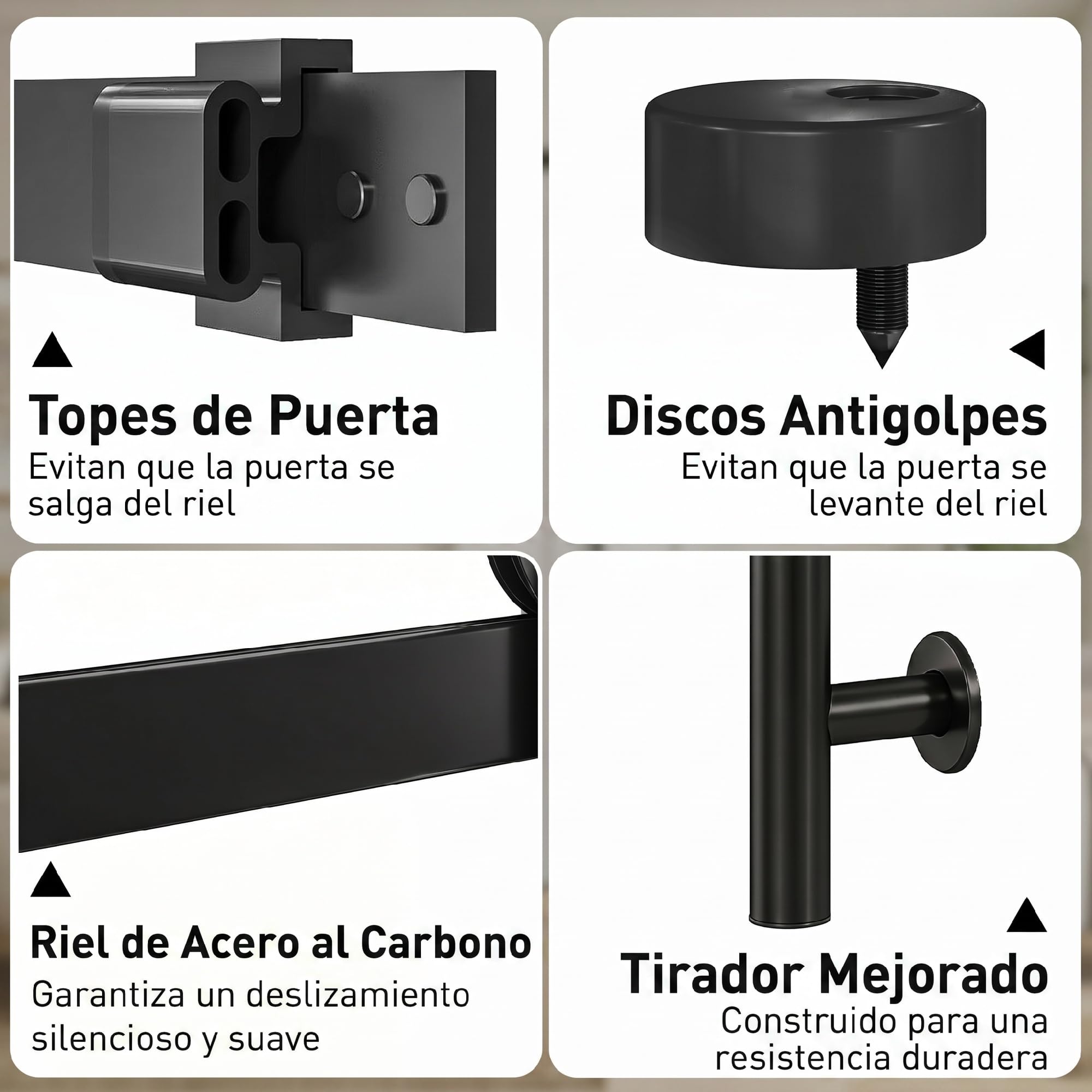 HOMCOM Puerta Corredera con Herrajes 71x213 cm Interior para Baño Blanco | MDF y Vidrio Esmerilado, Rodillo, Riel, Guía de Suelo, para Salón, Sala de Estar
