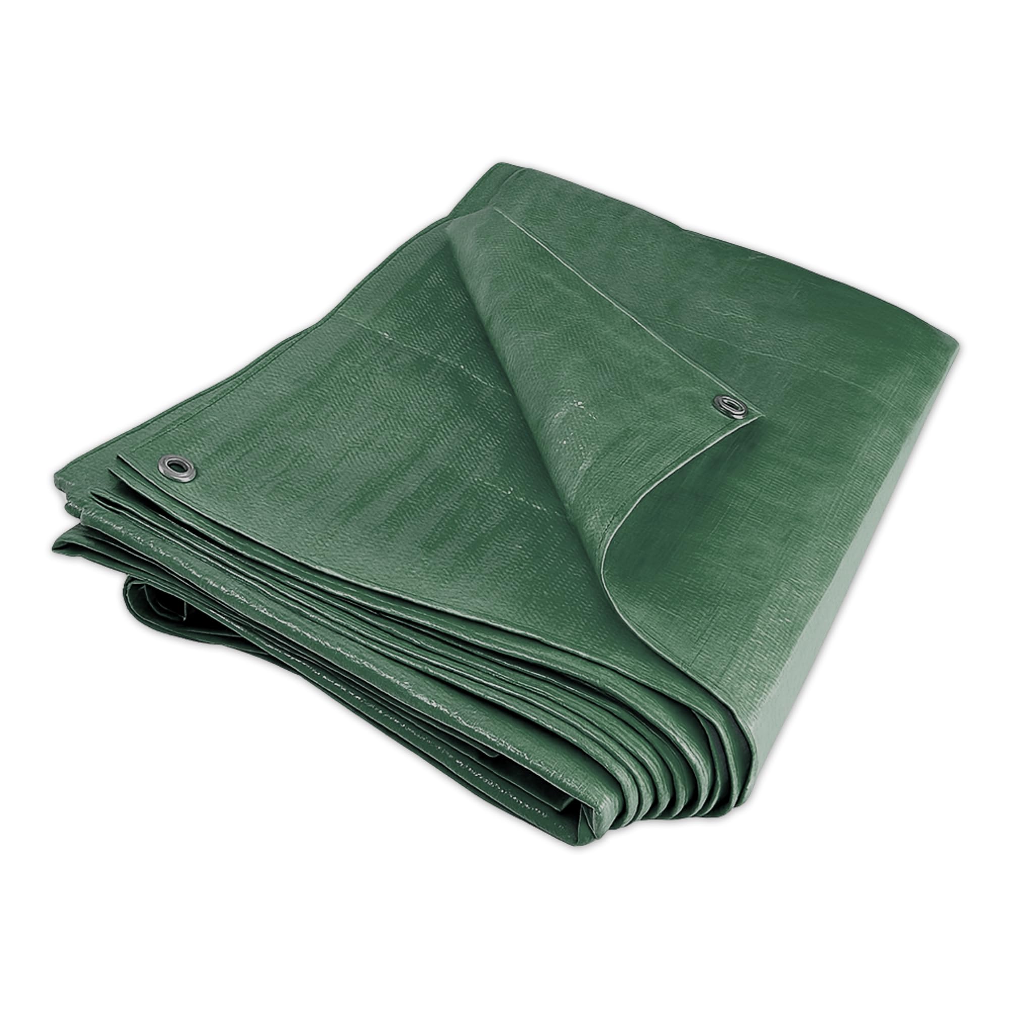 Tarpaulin Sheet 6x4 ft, Green, Waterproof, Eyelets, Garden & Camping Cover