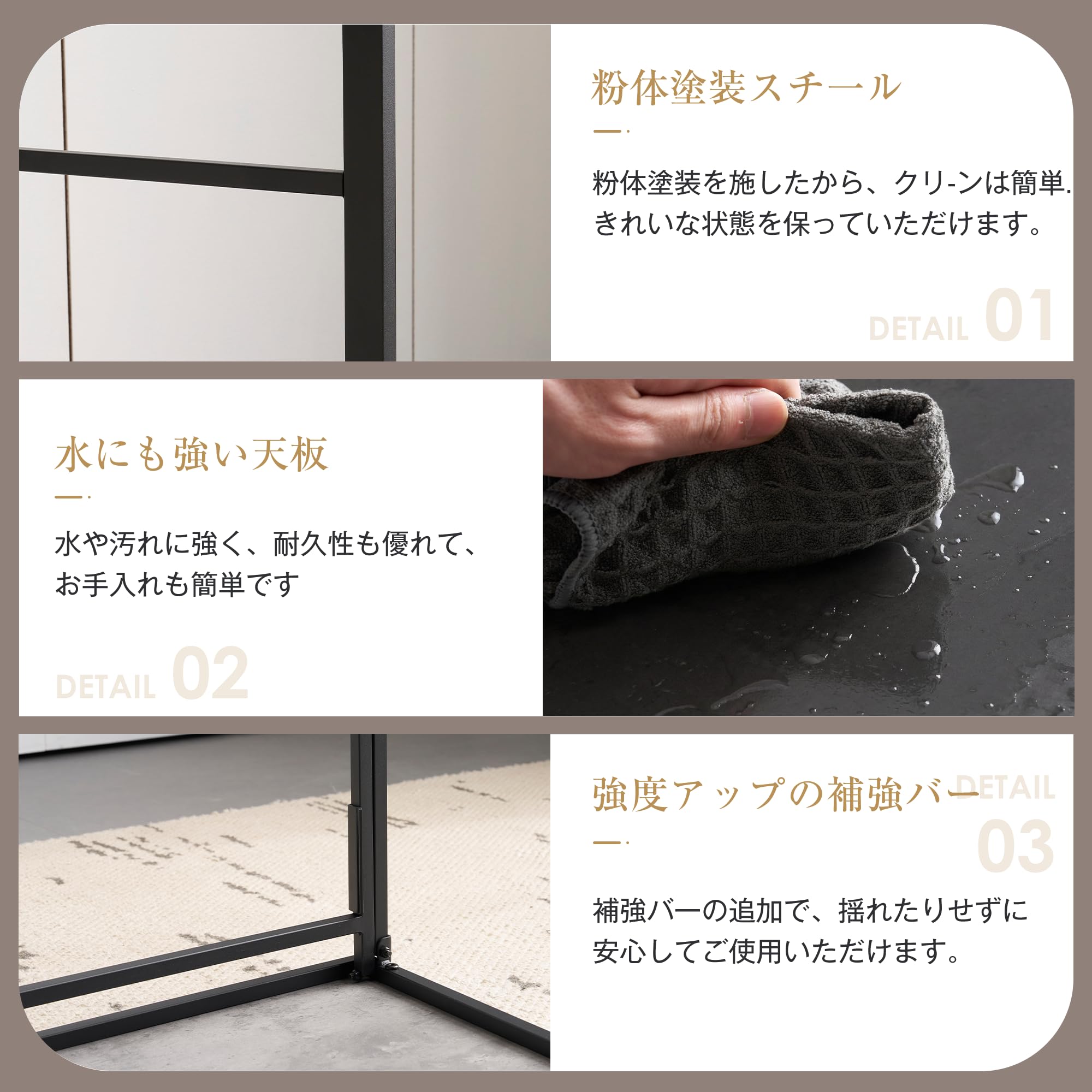 Amazon | パソコンデスク 折りたたみ 完成品 幅120cm 奥行50cm 高さ