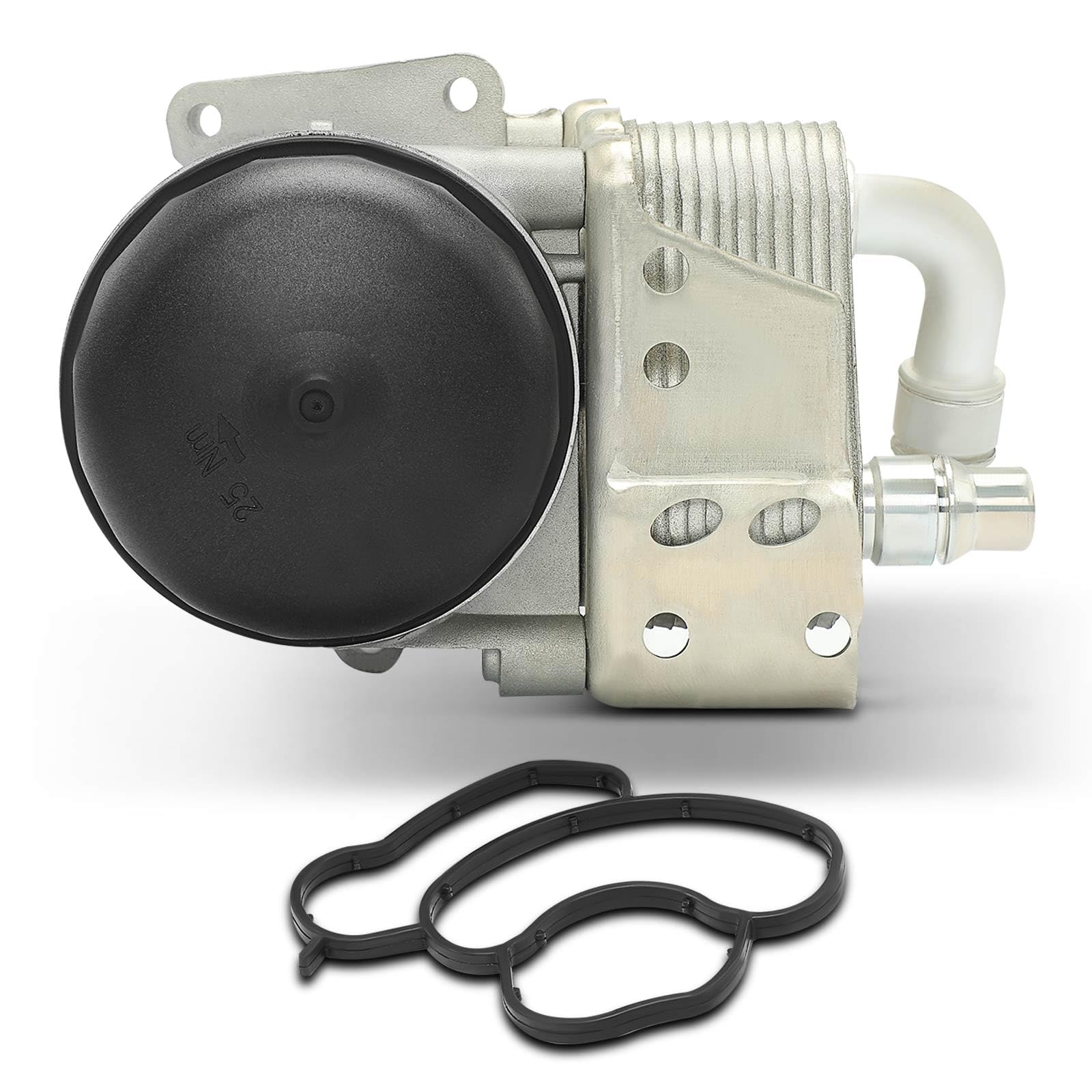 Frankberg Enfriador de aceite aceite de motor refrigerado por agua con | Compatible con: Serie 3 E46, Serie 1 Convertible E88, Serie 3 Convertible E46, Serie 3 Coupé E46, Serie 3 Touring E91
