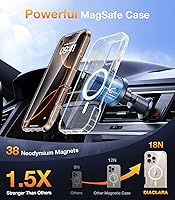 Vista 190 de Diaclara - Funda diseñada para iPhone 15 Plus de 6.7 pulgadas, transparente, cuerpo completo, con protector de pantalla, resistente de protección