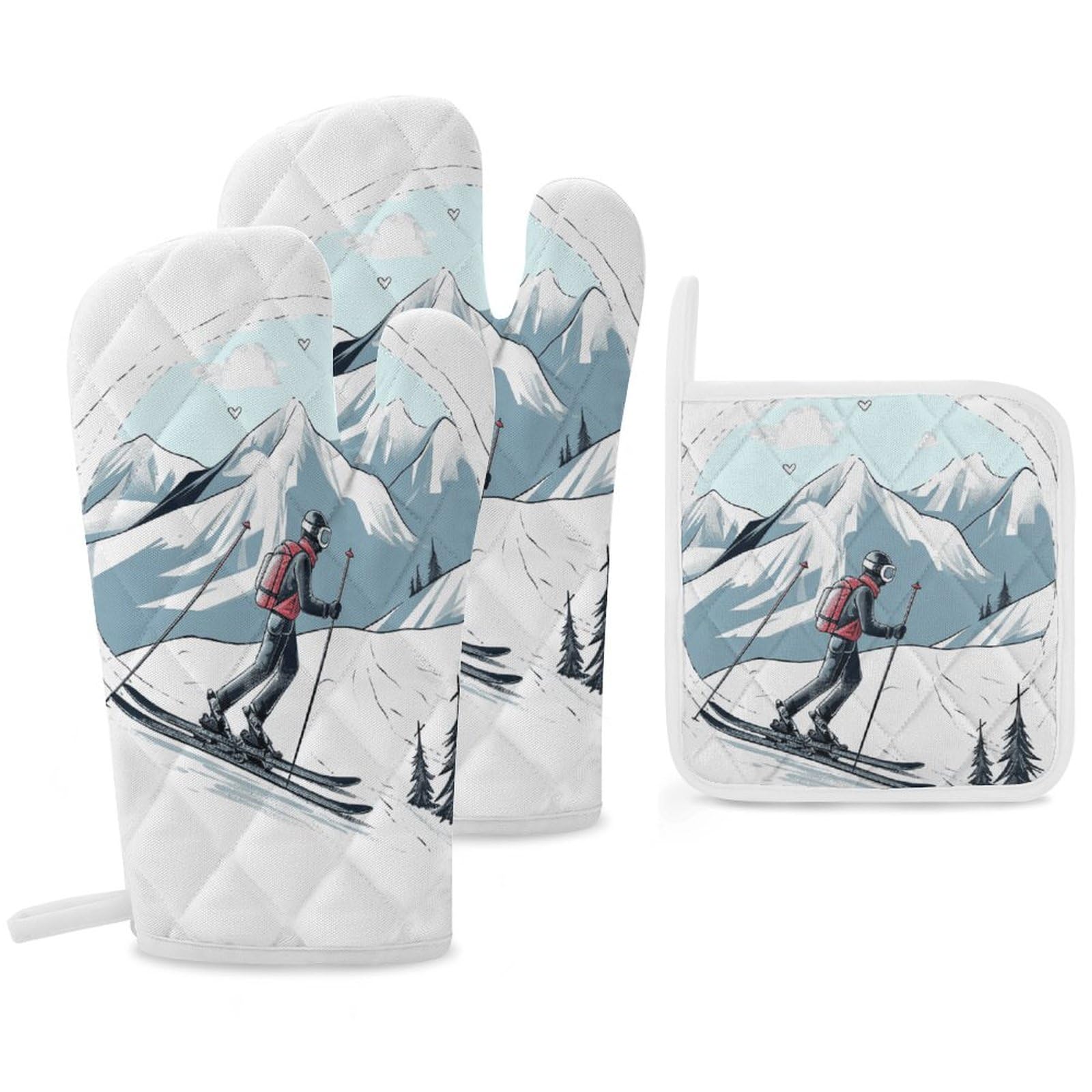 Rideaux occultants ski pour chambre ambiance chalet de montagne cocoon