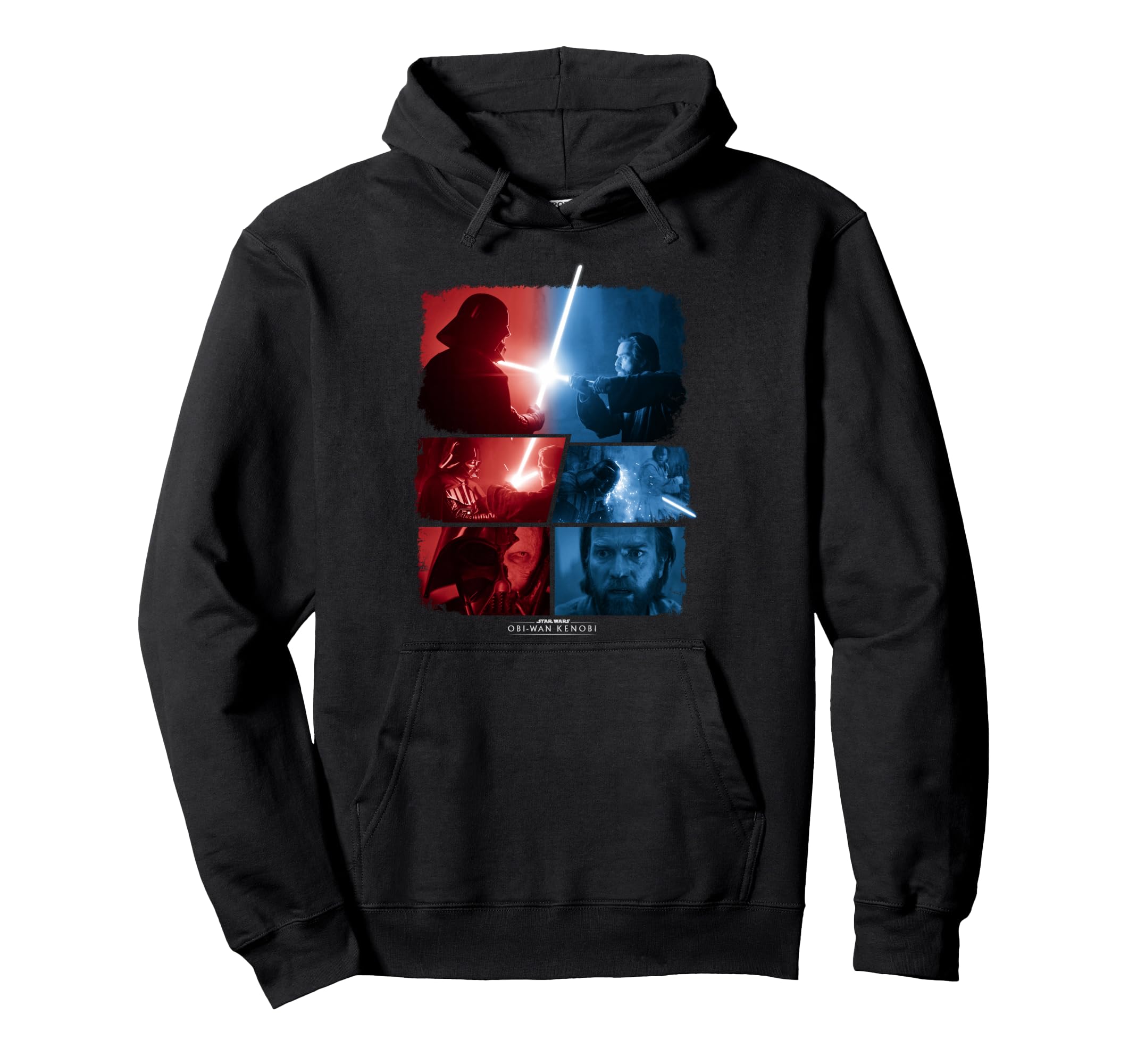 Sweat Star Wars Obi-Wan VS Darth Vader pull capuche imprimé geek - 2