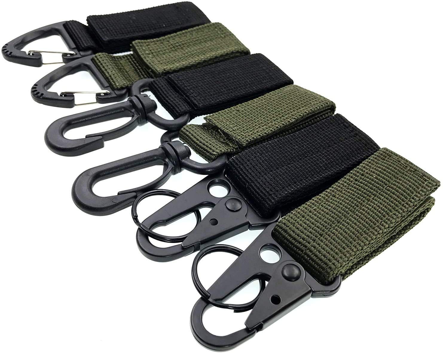 Portachiavi Moschettone Militare 1° Calvario Con Logo E Cinturino Patriottico Fatto A Mano